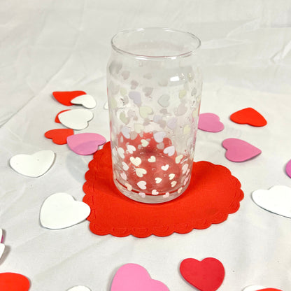 Colour Changing Heart Glass