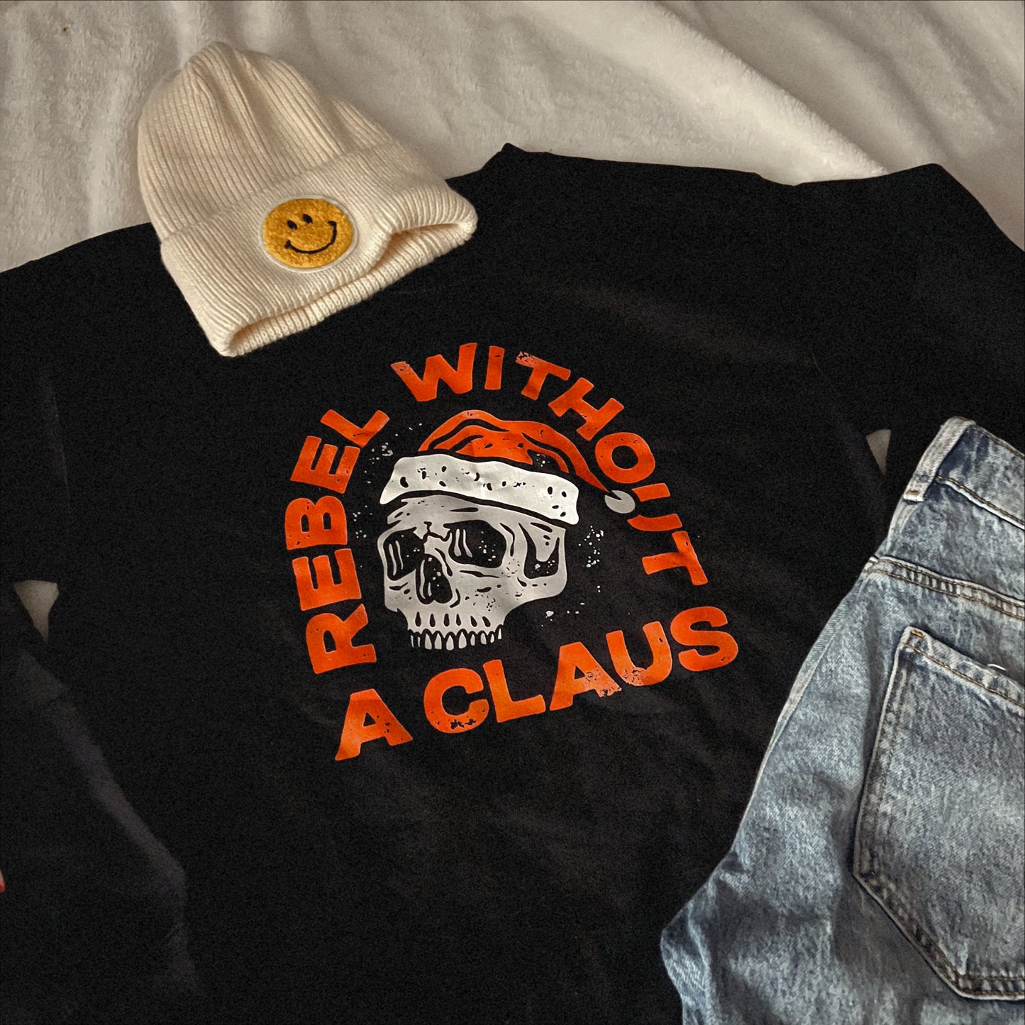 Rebel Without A Claus Crewneck